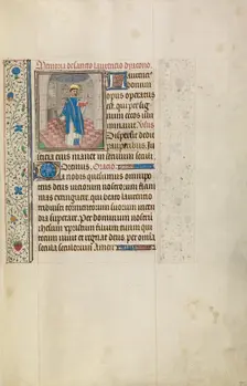 Saint Lawrence; Arenberg Hours, early 1460s. Creator: Workshop of Willem Vrelant