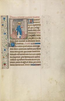 Saint Lawrence; Arenberg Hours, early 1460s. Creator: Workshop of Willem Vrelant