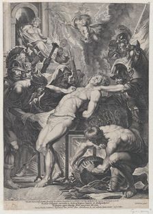Saint Lawrence at the Stake, ca. 1621-1750. Creator: Anon