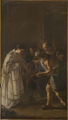 Saint Lawrence Distributing Alms , 1625-1626. Creator: Serodine; Giovanni (1594/1600-1630)