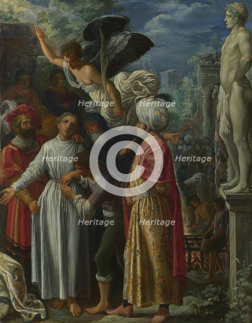 Saint Lawrence prepared for Martyrdom, ca 1601. Artist: Elsheimer, Adam (1578-1610)