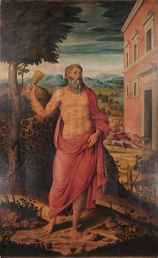 Saint Lazarus, 1569-1570. Creator: Roselli, Niccolò (active 1556-1580)