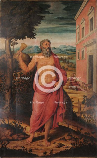Saint Lazarus, 1569-1570. Creator: Roselli, Niccolò (active 1556-1580).