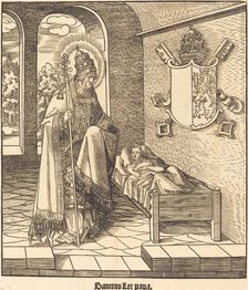 Saint Leo (Pope Leo IX), 1516/1518. Creator: Leonhard Beck