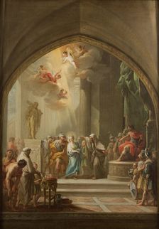 Saint Leocadia before the Praetor, between c1774 and c1775. Creator: Mariano Salvador de Maella
