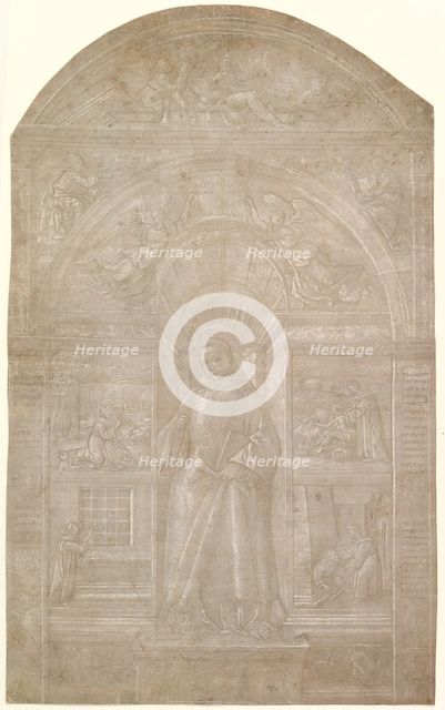 Saint Leonard and Four Episodes from His Life, ca. 1500-1510. Creator: Francesco di Paolo da Montereale.