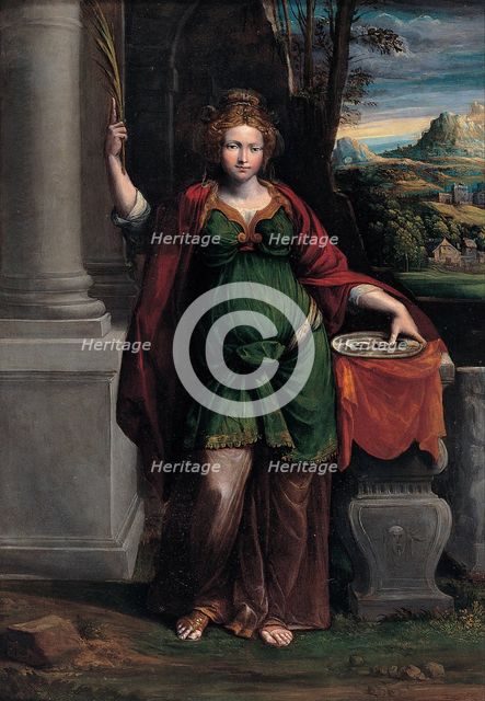Saint Lucy, 1535-1540. Artist: Garofalo, Benvenuto Tisi da (1481-1559)