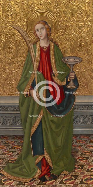 Saint Lucy, About 1500. Creators: Vergós Workshop, Rafael Vergós.