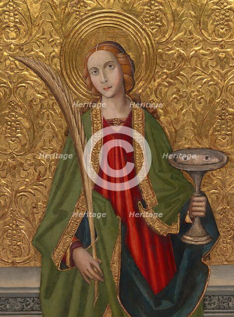 Saint Lucy, About 1500. Creators: Vergós Workshop, Rafael Vergós.