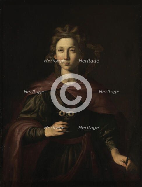 Saint Lucy, probably approx. 1630-1650. Creator: Giovanni Ricca.