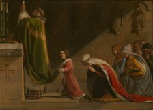 Saint Ludmila and Saint Wenceslaus during the Mass, 1837