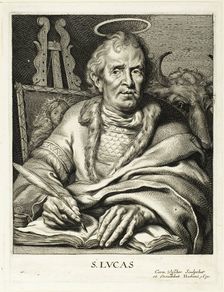 Saint Luke, 1650. Creator: Cornelis de Visscher