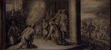 Saint Luke Appearing at the Curch of Our Lady in Tripoli, c1560-1600. Creator: Martin de Vos