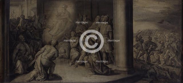 Saint Luke Appearing at the Curch of Our Lady in Tripoli, c1560-1600. Creator: Martin de Vos.