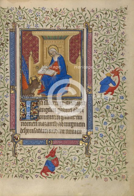 Saint Luke; Book of Hours, about 1410. Creator: Unknown.