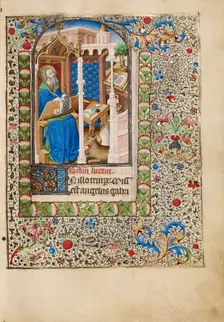 Saint Luke; Book of Hours, about 1440-1450. Creator: Workshop of the Bedford Master