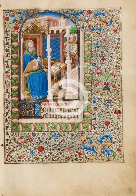 Saint Luke; Book of Hours, about 1440-1450. Creator: Workshop of the Bedford Master.