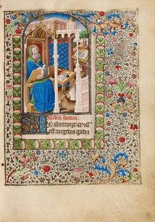 Saint Luke; Book of Hours, about 1440-1450. Creator: Workshop of the Bedford Master