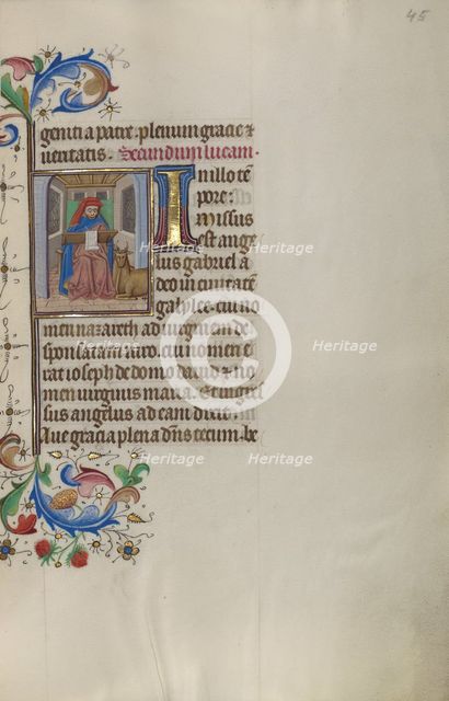 Saint Luke; Book of Hours, about 1450-1455. Creator: Master of the Lee Hours.