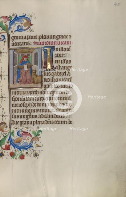 Saint Luke; Book of Hours, about 1450-1455. Creator: Master of the Lee Hours.