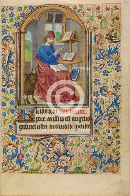 Saint Luke; Book of Hours, about 1466-1470. Creator: Master of Jacques of Luxembourg.