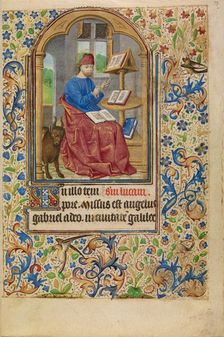 Saint Luke; Book of Hours, about 1466-1470. Creator: Master of Jacques of Luxembourg