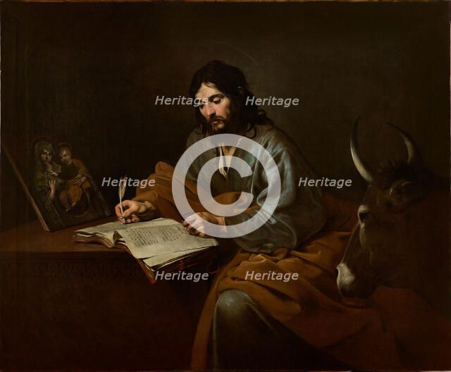 Saint Luke, ca 1624-1625. Creator: Valentin de Boullogne (1591-1632).