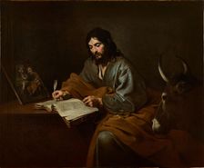 Saint Luke, ca 1624-1625. Creator: Valentin de Boullogne (1591-1632)