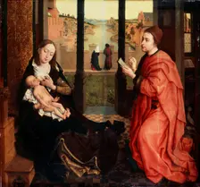 Saint Luke Drawing the Virgin 15th century. Artist: Rogier Van der Weyden
