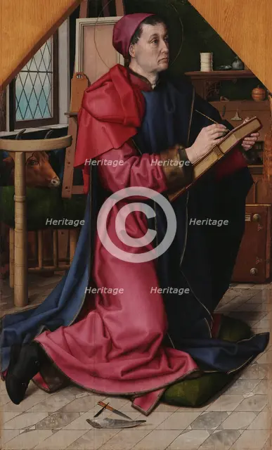 Saint Luke Drawing the Virgin, 15th century. Creator: Goes, Hugo, van der (1435-1482).