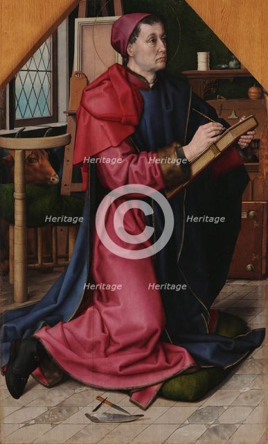 Saint Luke Drawing the Virgin, 15th century. Creator: Goes, Hugo, van der (1435-1482).
