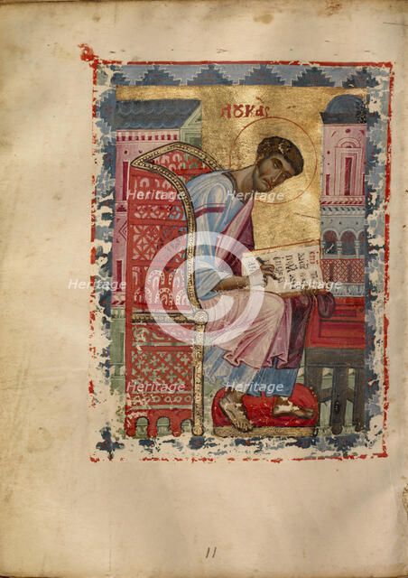 Saint Luke; Gospel Book, early 13th century. Creator: Unknown.