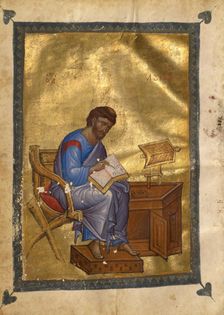 Saint Luke; Gospel Book, late 13th century. Creator: Unknown