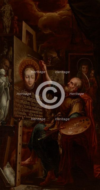 Saint Luke Painting the Madonna, between 1700-1740. Creator: Unknown.
