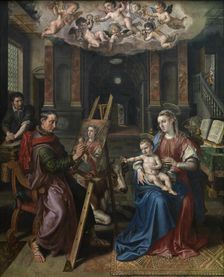 Saint Luke Painting the Virgin, 1602. Creator: Martin de Vos
