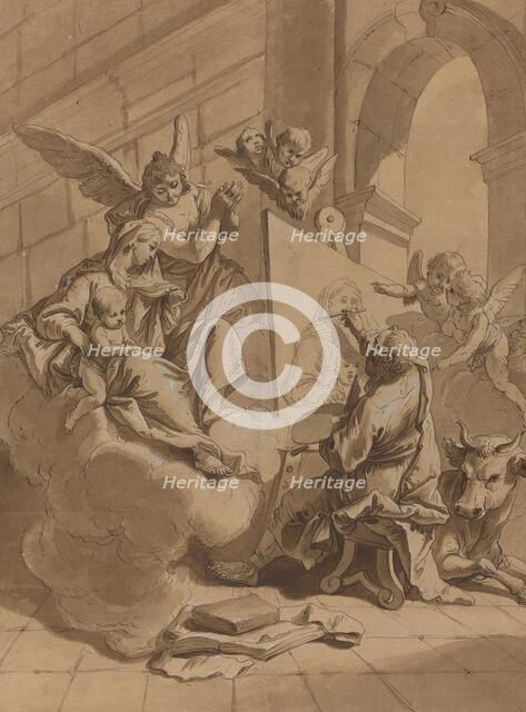 Saint Luke Painting the Virgin, 18th century. Creator: Francesco Fontebasso.