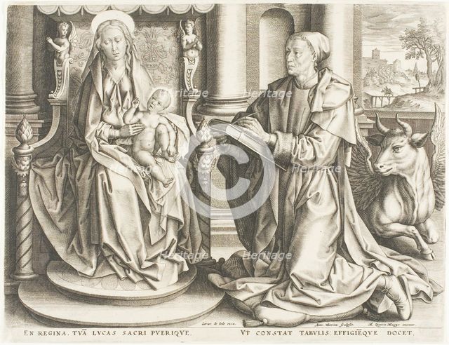 Saint Luke Painting the Virgin, n.d. Creator: Antoine Joseph Wiertz.