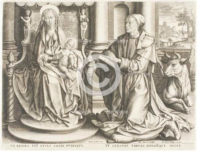 Saint Luke Painting the Virgin, n.d. Creator: Antoine Joseph Wiertz.