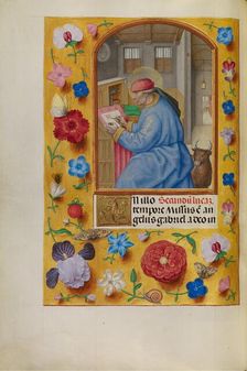 Saint Luke; Spinola Hours, about 1510-1520. Creator: Workshop of Master of the First Prayer Book of Maximilian