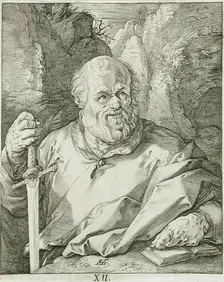 Saint Mathias, 1589. Creator: Hendrik Goltzius