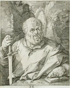 Saint Mathias, 1589. Creator: Hendrik Goltzius