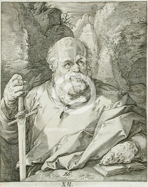 Saint Mathias, 1589. Creator: Hendrik Goltzius.