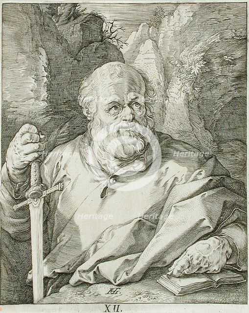 Saint Mathias, 1589. Creator: Hendrik Goltzius.