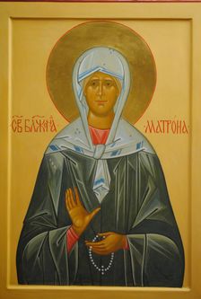 Saint Matrona of Moscow, 20th century. Artist: Russian icon
