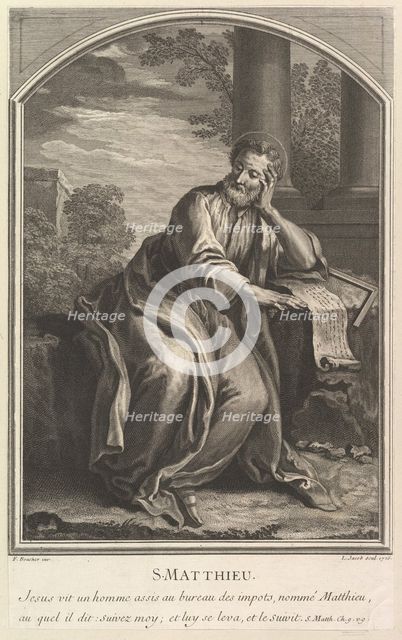 Saint Matthew, 1726. Creator: Louis Jacob.
