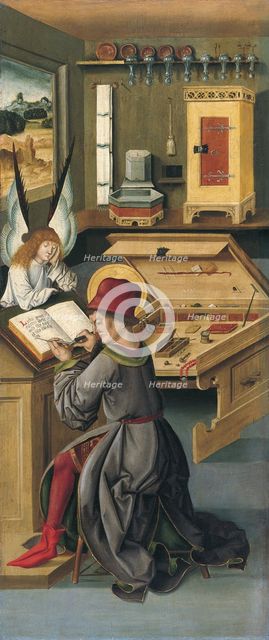Saint Matthew the Evangelist, 1478. Artist: Mälesskircher, Gabriel (ca. 1425-1495)