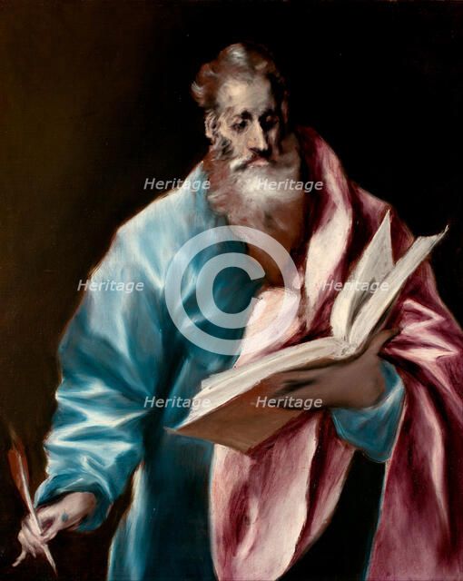 Saint Matthew the Evangelist. Artist: El Greco, Dominico (1541-1614)