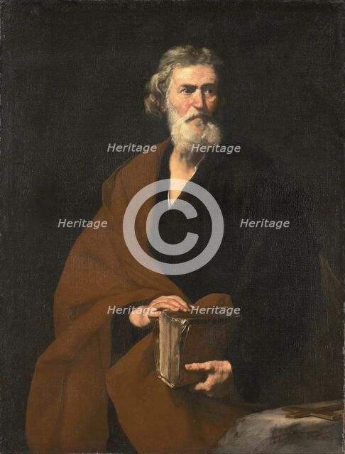 Saint Matthew the Evangelist. Artist: Ribera, José, de (1591-1652)