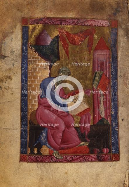 Saint Matthew the Evangelist (Manuscript illumination from the Matenadaran Gospel), 1237.