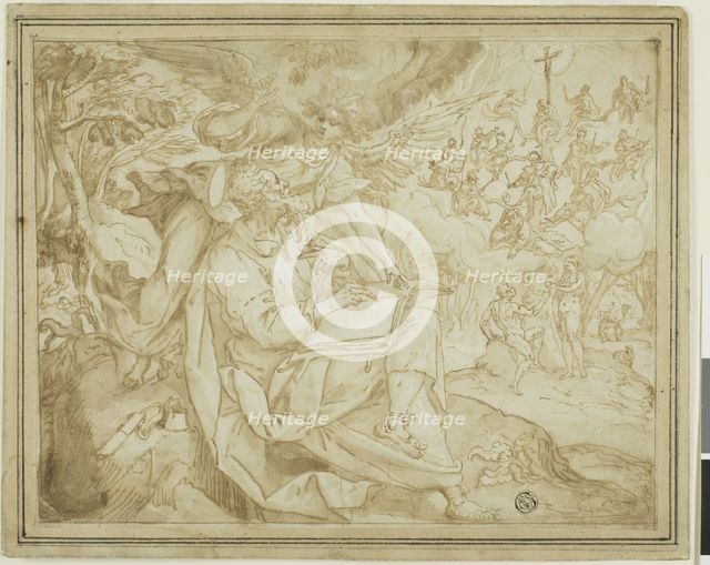 Saint Matthew with Adam and Eve and the Tree of Jesse, n.d. Creator: Martin de Vos.